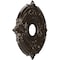 Ekena Millwork Attica PVC Medallion (Canopies up to 5 5/8"), 16"OD x 3 1/2"ID x 1"P, Universal Metallic Rustic Mist CMP16ATERU - alternate 2